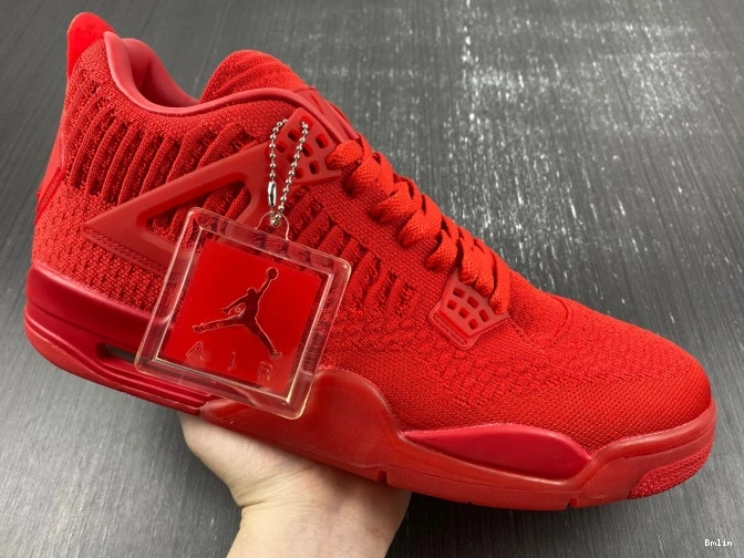 Bmlin Shoes Red Jordan Retro 4 Flyknit AQ3559-600 0709